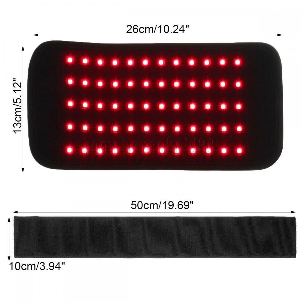 30W 660Nm Red &850Nm near Infrared Light Therapy Waist Wrap Pad Belt Pain Relief
