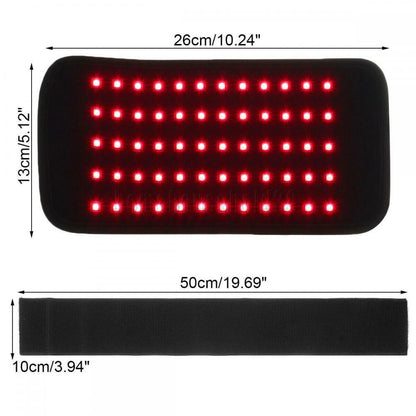 30W 660Nm Red &850Nm near Infrared Light Therapy Waist Wrap Pad Belt Pain Relief