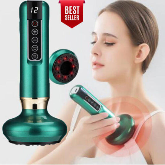 Electric Vacuum Cupping Therapy Scraping Massager Neck Back Body Guasha Machine