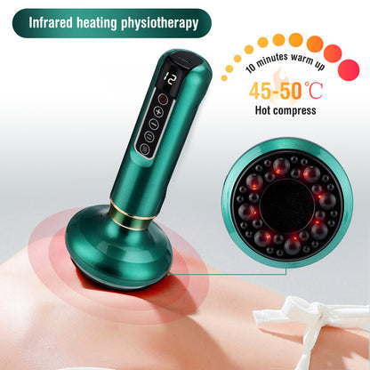Electric Vacuum Cupping Therapy Scraping Massager Neck Back Body Guasha Machine